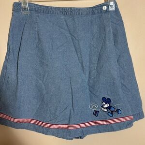 Women’s Disney denim skort. Lightweight. Shorts under skirt. Size medium.